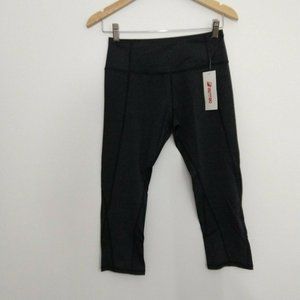 Capri Workout Pants Grayish Black Size Small Bentibo
